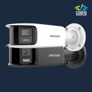 HIKVISION 8 MP Panoramic 180 Degree ColorVu Fixed Bullet Network Camera كاميرا خارجية 8 ميجا ملونة 24 ساعة تغطي زاوية رؤية 180 درجة