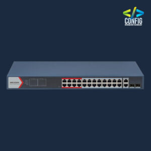 HIKVISION 24 Port 10/100Mbps Fast Ethernet Smart POE Switch high power - 370W.
