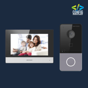 IP video intercom kit for villa or house, only one call button, 1pc DS-KV6113-WPE1, 1pc DS-KH6320-WTE1, 2pcs PSU