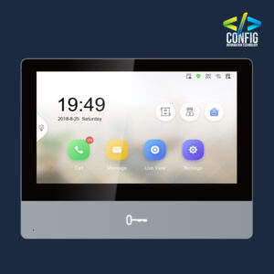 HIKVISION Video Intercom Indoor Station 7" Touch Screen Compatible with DS-KIS602, DS-KIS604-P and DS-KIS604-S