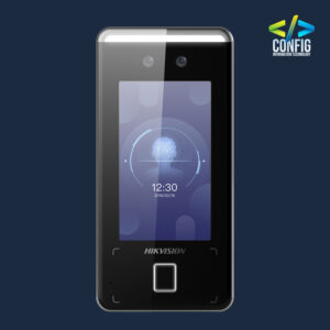 ITEM CODE: DS-K1T341CMF Value Series Face Access Terminal Deep learning algorithm 4.3-inch capacitive touch screen, 2 MP wide-angle dual-lens 3,000 face capacity, 3,000 card capacity, 3,000 fingerprint capacity and 150,000 event capacity Multiple authentication modes, including face, fingerprint and card, etc. Face recognition duration < 0.2 s/User Supports mask wearing detection Connects to external access controller or Wiegand card reader via Wiegand protocol Connects to secure door control unit via RS-485 protocol to avoid the door opening when the terminal is destroyed Two-way audio with client software, door station, indoor station, and main station