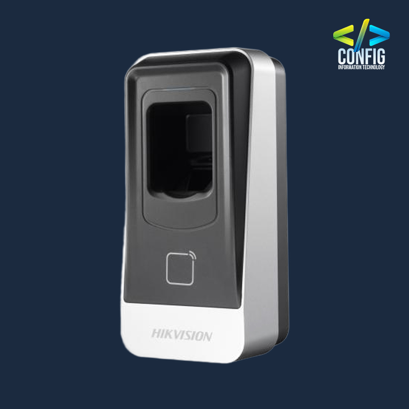 Config Information Technology شركة سعودية متخصصة في الحلول التقنية ومجالات الأنظمة الأمنية_نحن متخصصون في مجالات الأنظمة الأمنية_تركيب كاميرات المراقبة_انتركم_سنترالات_حلول الشبكات_بوابات العبور الامنية والتفتيش للأفراد والسيارات_أنظمة السلامة_أنظمة المنازل الذكية والصوتيات الحديثة • A group of messy code encrypted data for the security of fingerprint storage • Supports RS485 communication with 19200bps-N-8-1 transmission rate. There are CRC test for the protocol. • Supports EM card reading (DS-K1201EF) • Supports Mifare card reading (DS-K1201MF) • Card induction distance is 30mm to 100mm • Supports multiple authentication modes (card, fingerprint, and card + fingerprint) • Optical CMOS fingerprint module. The characters of fingerprint can be export to the card reader • Max. 5000 fingerprints storage • Adopts the optical fingerprint module, supporting 1:N mode (fingerprint, card + fingerprint) and 1:1 mode (card + fingerprint) • Fingerprint comparison time: 1:1≤1s, 1:1000≤1s; FRR≤0.01%, FAR≤0.001% • Communication circuit is designed with optical coupling isolation and noise suppression function • Build-in buzzer for status indication • Accurate data and time display provided by built-in electronic clock and watchdog program to ensure the basic function of the terminal • Tamper-proof function. • A group of messy code encrypted data for the security of fingerprint storage • Supports RS485 communication with 19200bps-N-8-1 transmission rate. There are CRC test for the protocol. • Supports EM card reading (DS-K1201EF) • Supports Mifare card reading (DS-K1201MF) • Card induction distance is 30mm to 100mm • Supports multiple authentication modes (card, fingerprint, and card + fingerprint) • Optical CMOS fingerprint module. The characters of fingerprint can be export to the card reader • Max. 5000 fingerprints storage • Adopts the optical fingerprint module, supporting 1:N mode (fingerprint, card + fingerprint) and 1:1 mode (card + fingerprint) • Fingerprint comparison time: 1:1≤1s, 1:1000≤1s; FRR≤0.01%, FAR≤0.001% • Communication circuit is designed with optical coupling isolation and noise suppression function • Build-in buzzer for status indication • Accurate data and time display provided by built-in electronic clock and watchdog program to ensure the basic function of the terminal • Tamper-proof function.