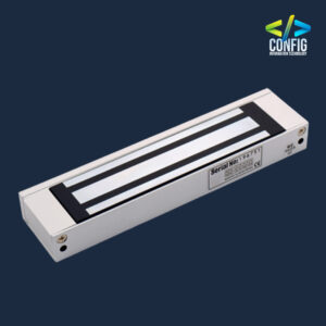 Single-door Magnetic Lock, supports static linear thrust of 280kg; Working Current: DC12V(500 mA) / 24VAC(250 mA).