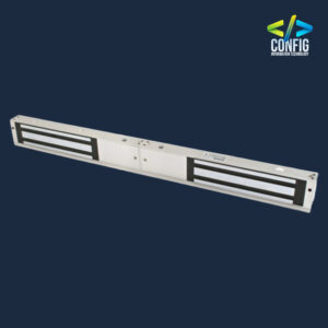 Double-door Magnetic Lock, supports static linear thrust of 2 x 500kg; Working Current: 12V/500mA×2, 24V/250mA×2.